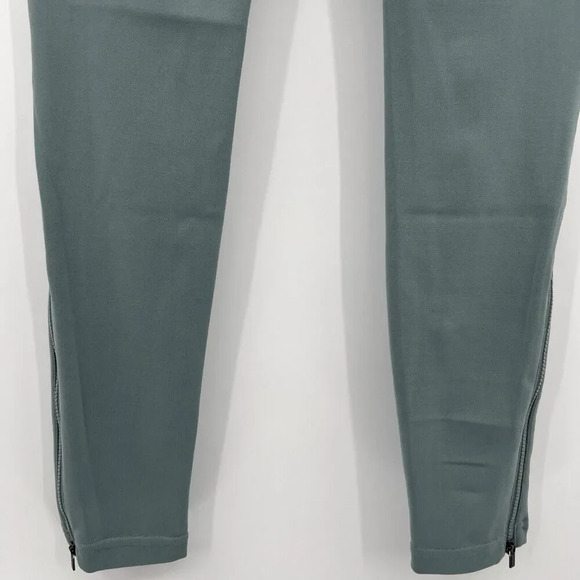 Athleta Sage Green Delancey Moto Tight Leggings Zipper Ankle Women’s Size Small - Picture 8 of 11